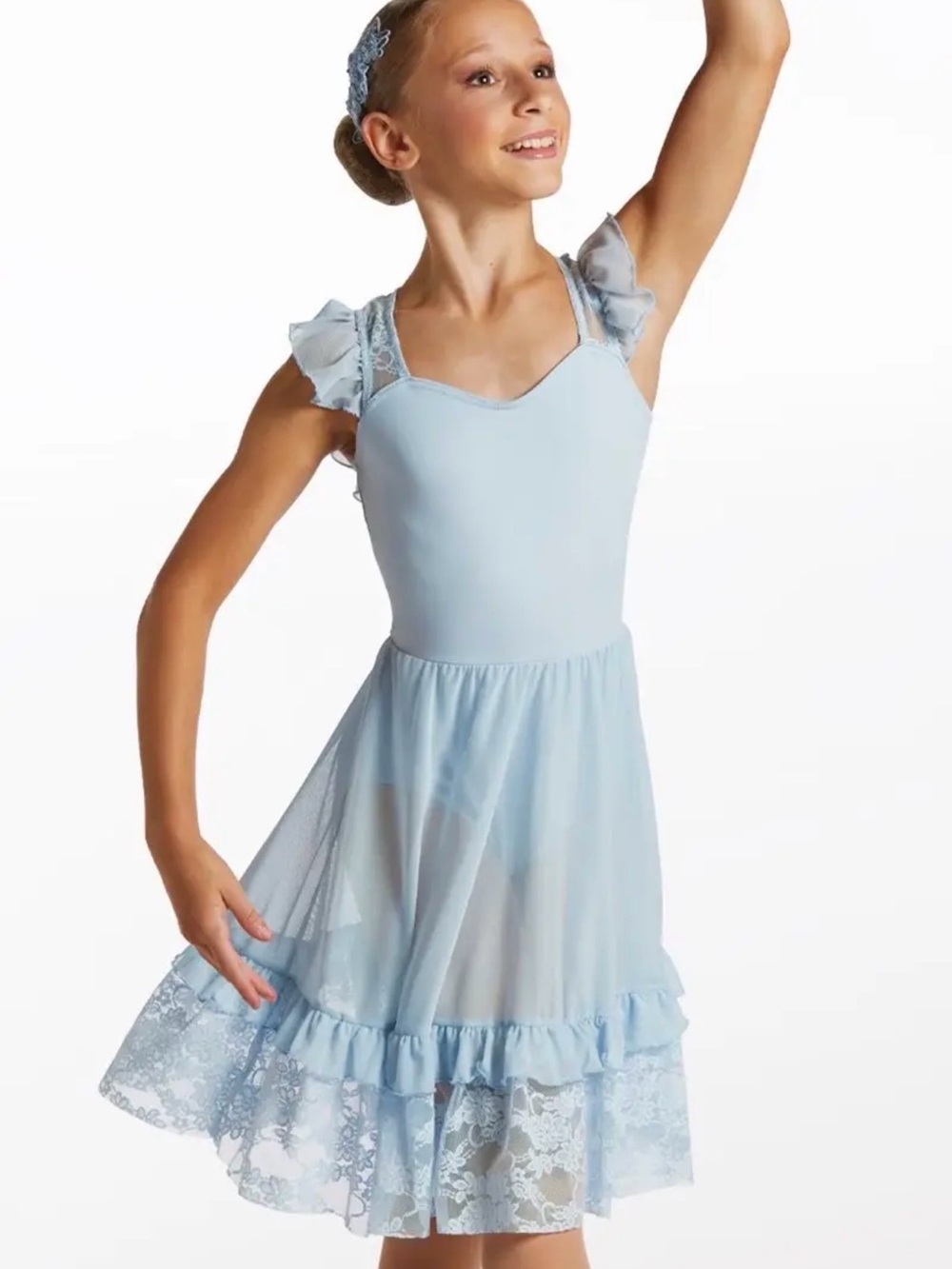 Weissman You Raise Me Up Blue Dance Dress size MC (10-12)